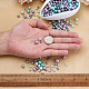 Cheriswelry 12 rangs 12 styles de perles de verre perlées peintes en perles rondes HY-CW0001-03A-7