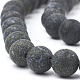Perles en pierre de serpentine naturelle / dentelle verte G-T106-084-2