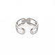 304 anillo hueco abierto de acero inoxidable para mujer. RJEW-S405-223P-2