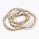 Chapelets de perles en verre électroplaqué GLAA-K027-FR-B03-2