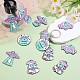 25 Pieces Alien Charms Pendant Resin Alien Cat Charm UFO Charms Mixed Shape for Jewelry Necklace Earring Making Crafts JX393A-3