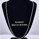 925 Sterling Silver Thin Dainty Link Chain Necklace for Women Men JN1096A-07-2