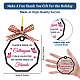 CHGCRAFT Colleague to Friend Acrylic Hanging Plaque Hanging Ornament Gifts Colleague Gifts Handicraft Ribbon Hanging Plaque for Birthday Thanksgiving Gift OACR-WH0039-004-2