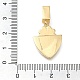 Латунные микро проложить кубического циркония подвески KK-S049-06G-B-3