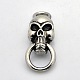 Vintage Halloween Jewelry Findings Smooth Surface 316 Stainless Steel Skull Links for Bracelet Making STAS-O046-05-1