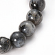 Bracelets extensibles en perles de larvikite naturelle BJEW-Q692-36-8mm-2