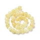 Brins de perles de sélénite jaune naturel G-N328-025E-03-3