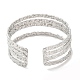 304 Stainless Steel Multi Line Cuff Bangles for Women BJEW-L682-004P-2
