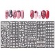 Stainless Steel Nail Art Stamping Plate Sets MRMJ-R082-074-2