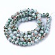 Cuisson opaque de perles de verre peintes GLAA-L024-C-28-3