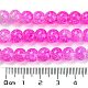 Spray Painted Crackle Glass Beads Strands DGLA-C002-8mm-08-5