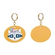 (vendita di fabbrica di feste di gioielli) orecchino a cerchio huggie in ottone placcato oro EJEW-JE04484-07-2