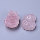 Pendentifs de quartz rose naturel G-F651-A01-2