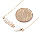 Colliers pendentifs en perles et coquillages naturels NJEW-JN03898-01-6