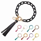 Porte-clés bracelet à maillons de chaîne HJEW-SW00013-05-1