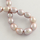 Natural Cultured Freshwater Pearl Beads Strands PEAR-Q003-8mm-01-2