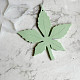 Stampi in silicone per sottobicchieri con foglie fai da te DIY-P070-A02-1