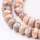 Brins de perles de netstone rouge naturel G-O162-01-4x6mm-3