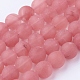 Chapelets de perle de pastèque de pierre en verre G-G735-44F-10mm-1