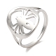 304 Stainless Steel Hollow Spider Adjustable Ring for Women RJEW-M149-07P-3