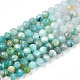 Naturelles et synthétiques mélangées perles de pierres précieuses brins G-D080-A01-02-12-4