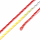 5 rouleaux de cordons en polyester teints par segments à 15 épaisseurs WCOR-P001-01C-011-3