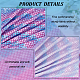 Fingerinspire tissu écailles de sirène 39.4x57 pouce motif écailles de poisson tissu en coton polyester bleu violet tissu imprimé sirène pour bricolage artisanat DIY-WH0430-114A-4
