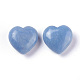 Natural Blue Aventurine Heart Love Stone G-O174-10-1