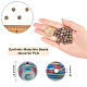 Brins de perles de malachite synthétique arricraft G-AR0003-17-2