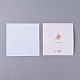 Sobres y estampado floral juegos de tarjetas de agradecimiento DIY-I029-01A-4