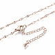 Brass Dapped Chains Chain Necklace Making MAK-N031-001-NF-2