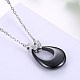 Cute Sterling Silver Pendant Necklaces NJEW-BB29112-1