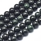 Fili di perle di giada nera natura myanmar G-D0001-06-10mm-1