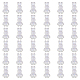 Superfindings 60pcs perles acryliques transparentes OACR-FH0001-053-1
