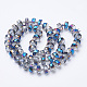 Electroplat Glass Beads Strands EGLA-Q092-8mm-D06-2