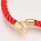 Fabrication de bracelets en cordon de nylon torsadé MAK-S058-05G-2