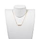 Natürliche Keshi Perlen Anhänger Halsketten NJEW-JN02813-4