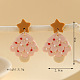 Weihnachtsbaum-Ohrstecker aus Polymer-Ton&nbsp;FS-WGEB455-02-1