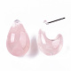Boucles d'oreilles demi-créoles en résine transparente X-EJEW-T012-03-B03-2