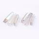 Electroplated Natural Quartz Crystal Graduated Beads Strands G-P315-A10-1