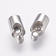304 Stainless Steel Magnetic Clasps with Glue-in Ends STAS-E138-02P-2