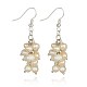 Cascading Pearl Beaded Earrings EJEW-JE00949-01-1