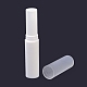 Diypp空の口紅ボトル  リップバームチューブ  キャップ付き  コラム  ホワイト  1.5x8.3cm  穴：10.5mm MRMJ-K013-02C-3