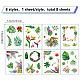 8 Sheets 8 Styles PVC Waterproof Wall Stickers DIY-WH0345-139-2