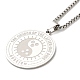 304 Stainless Steel Pendant Necklaces for Women Men NJEW-G123-12P-2