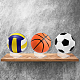 Support de présentoir de basket-ball en acrylique ahandmaker AJEW-WH0282-99B-4