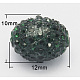 Abalorios de resina de Diamante de imitación RESI-Q018-4-1