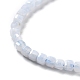 Natürlichen blauen Spitze Achat Perlen Stränge G-D467-A09-3