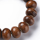 Bracelets de perles de mala en bois de santal jaune BJEW-N010-011B-2