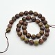 Faceted Round Natural Red Rainbow Jasper Beads Strands G-E302-090-10mm-2